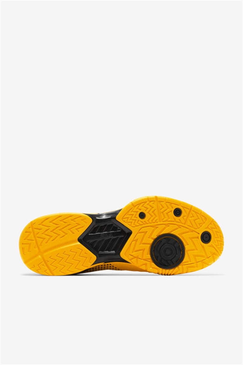 Orange / Black / Orange Men's Fila Volley Zone Tennis Shoes | Saudi Arabia-904836