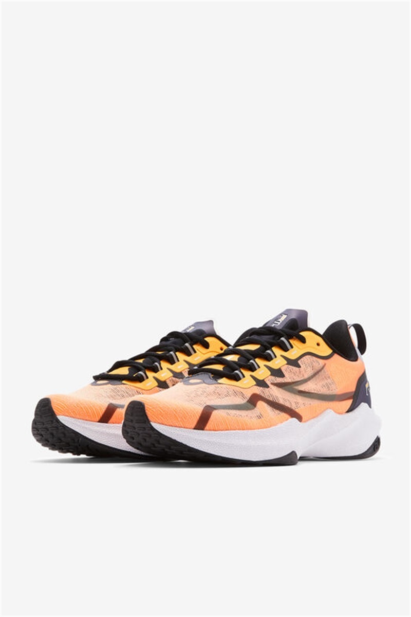 Orange / Black / White Men's Fila Tactik 3 Impulse Shoes | Saudi Arabia-754310
