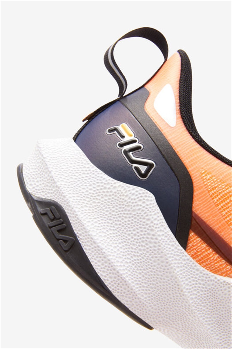 Orange / Black / White Men's Fila Tactik 3 Impulse Shoes | Saudi Arabia-754310
