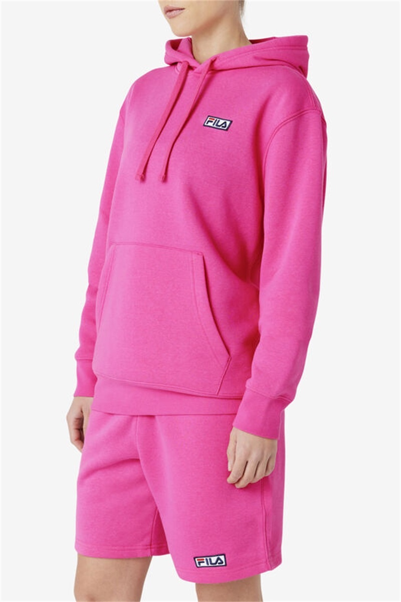 Pink Men's Fila Algot Hoodie | Saudi Arabia-130526