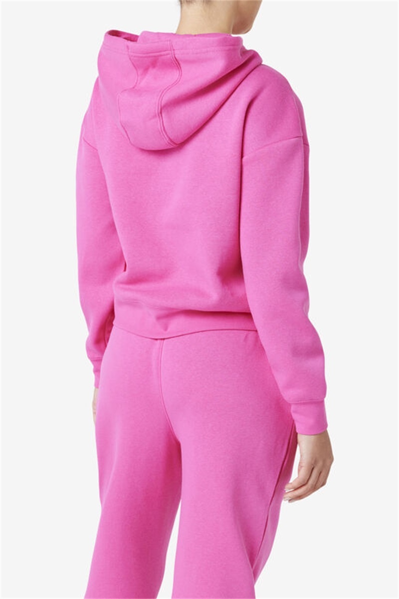 Pink Men's Fila Marina Hoodie | Saudi Arabia-407538