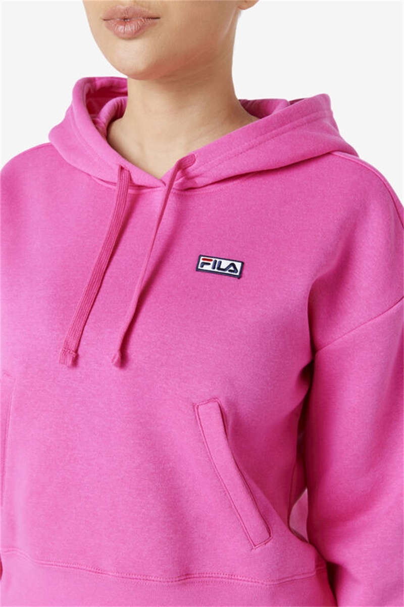 Pink Men's Fila Marina Hoodie | Saudi Arabia-407538