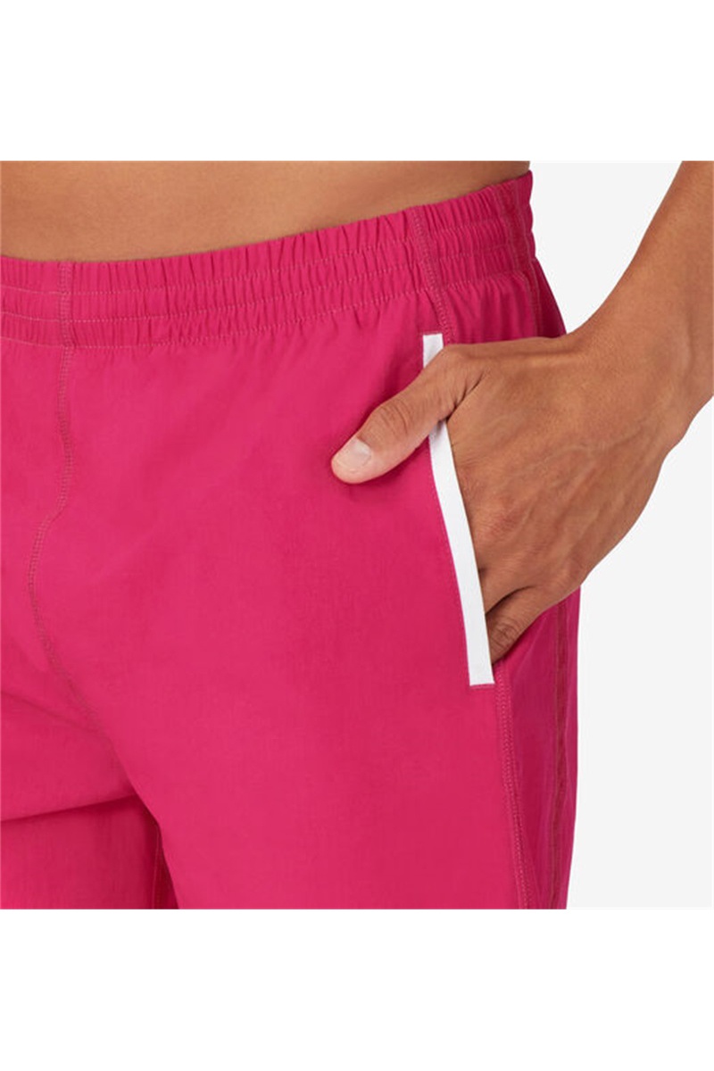Pink Peacock / White Men's Fila Center Court Stretch Woven Shorts | Saudi Arabia-397126