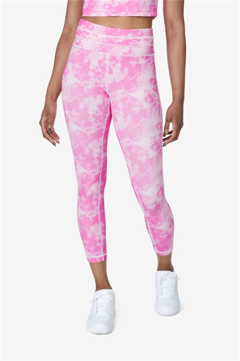 Pink Women's Fila Forza Dance Leggings | Saudi Arabia-607258