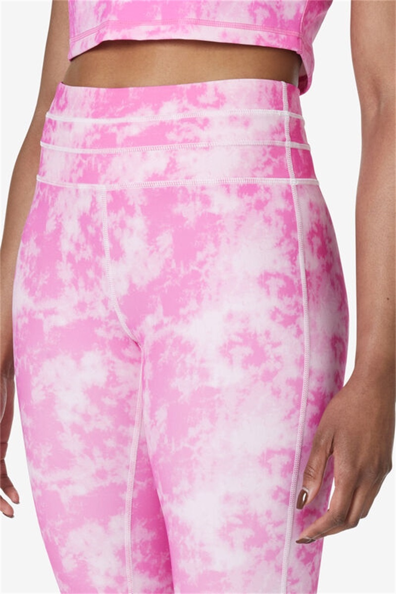 Pink Women's Fila Forza Dance Leggings | Saudi Arabia-607258