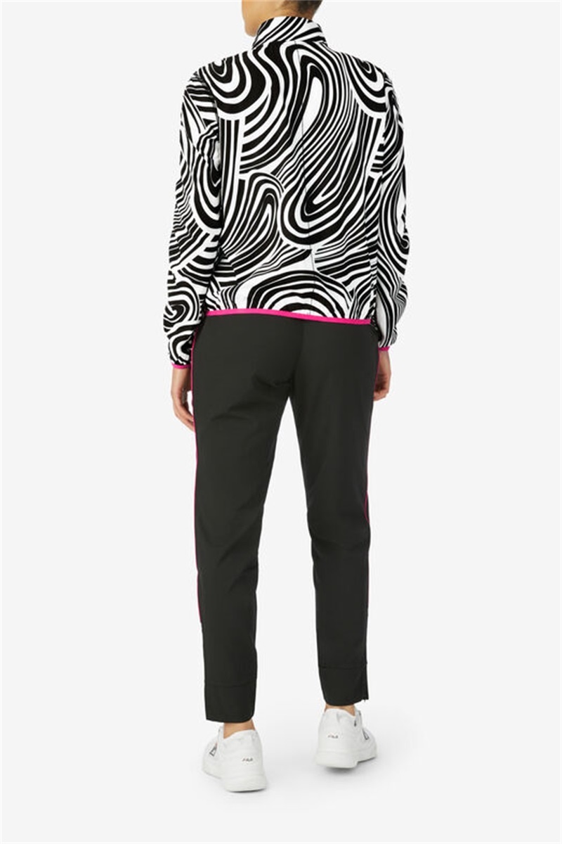 Pink Women's Fila Tie Breaker Track Jackets | Saudi Arabia-865204