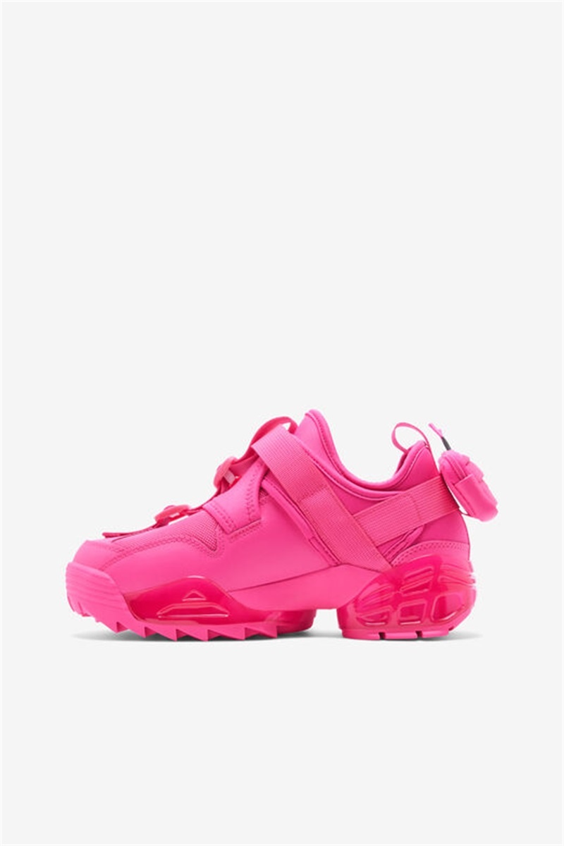 Pink Women's Fila Unit V2 Sneakers | Saudi Arabia-459128