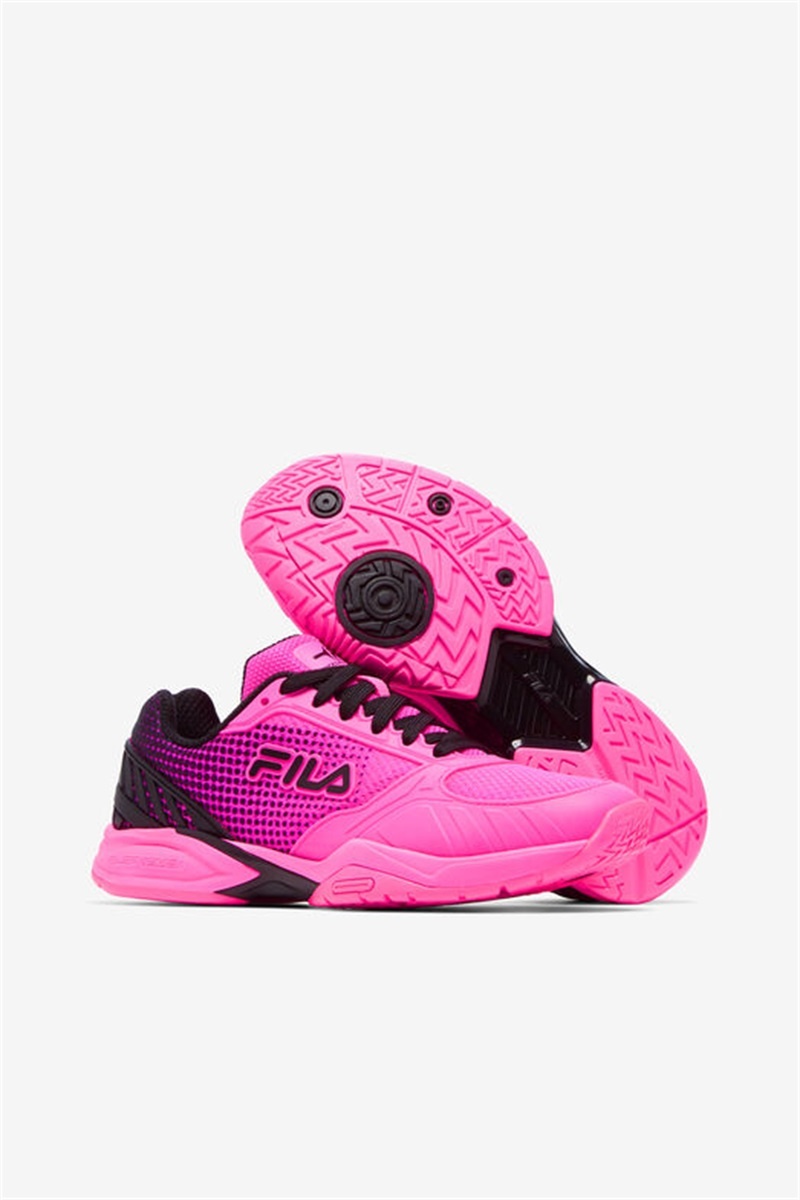 Pink / Black Women's Fila Volley Zone Pickleball Shoes | Saudi Arabia-917625