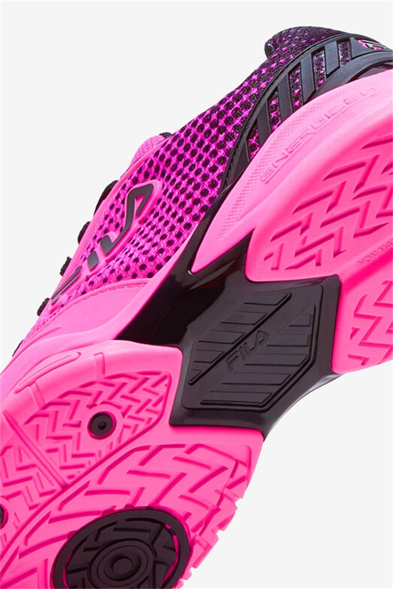 Pink / Black Women's Fila Volley Zone Pickleball Shoes | Saudi Arabia-917625