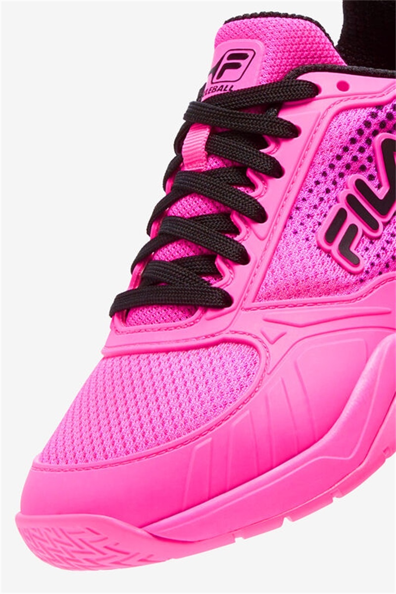 Pink / Black Women's Fila Volley Zone Pickleball Shoes | Saudi Arabia-917625