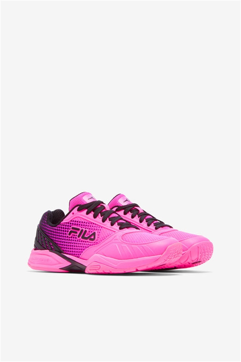 Pink / Black Women's Fila Volley Zone Pickleball Shoes | Saudi Arabia-917625