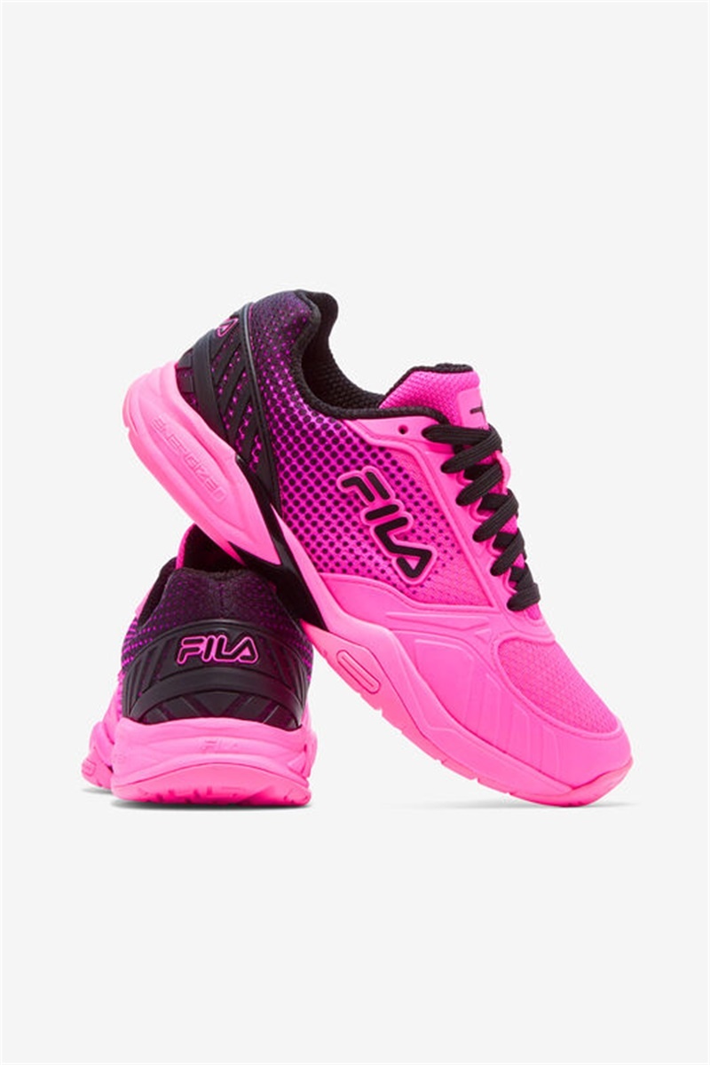 Pink / Black Women's Fila Volley Zone Pickleball Shoes | Saudi Arabia-917625