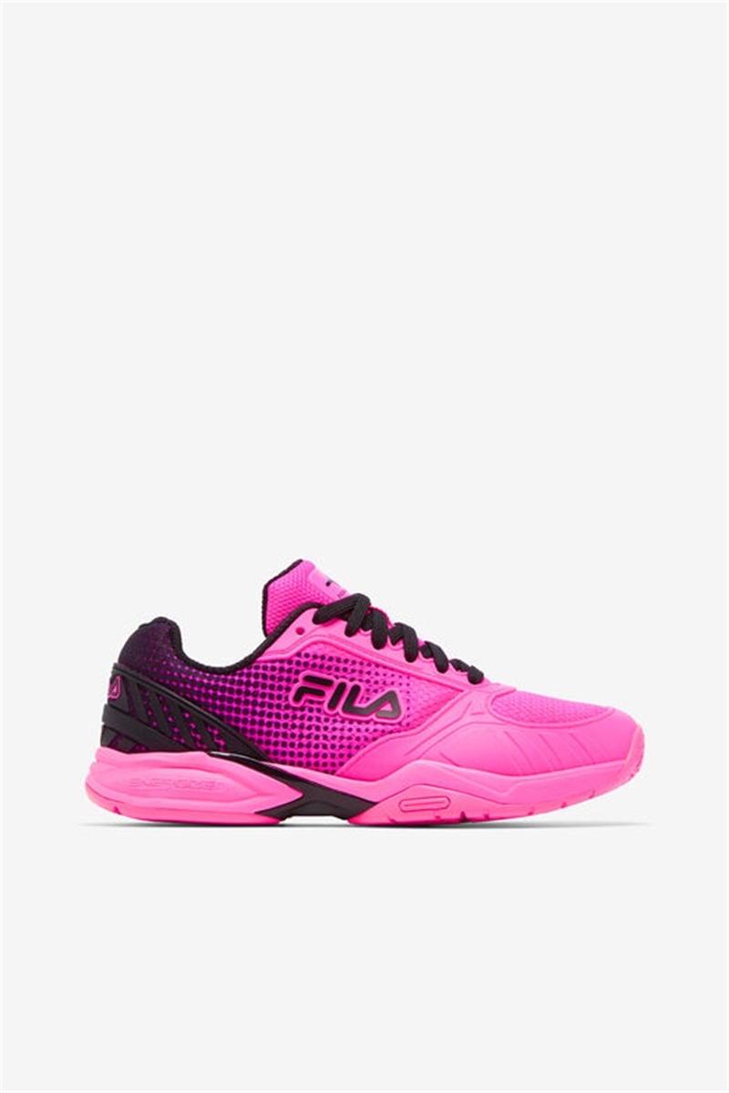 Pink / Black Women\'s Fila Volley Zone Pickleball Shoes | Saudi Arabia-917625