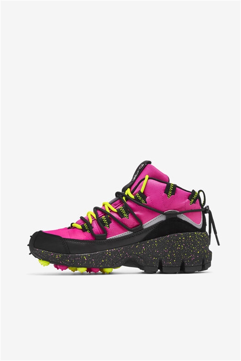Pink / Black / Yellow Women's Fila Grant Hill 1 X Trailpacer Shoes | Saudi Arabia-735169