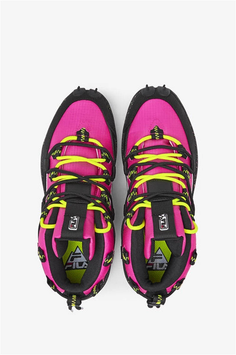 Pink / Black / Yellow Women's Fila Grant Hill 1 X Trailpacer Shoes | Saudi Arabia-735169