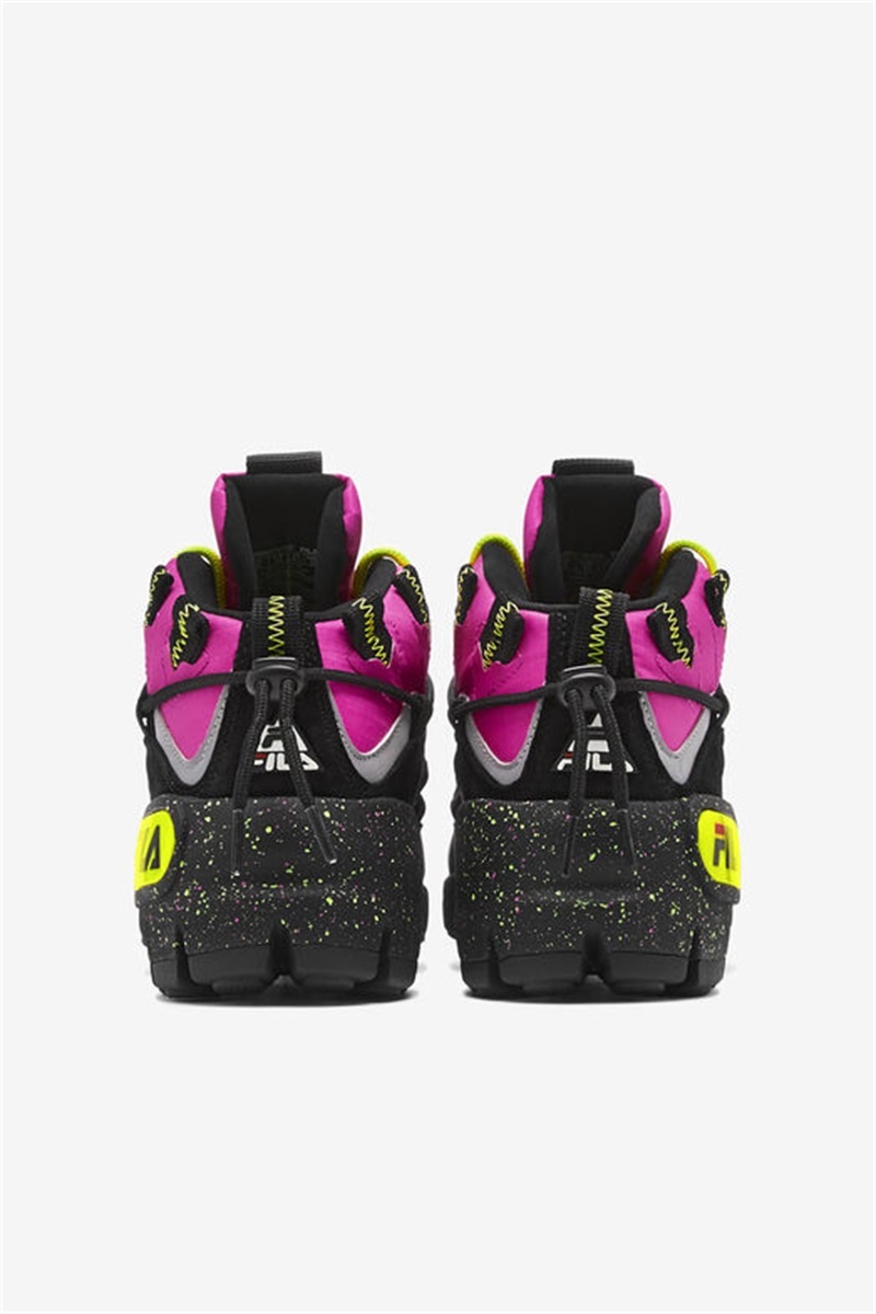 Pink / Black / Yellow Women's Fila Grant Hill 1 X Trailpacer Shoes | Saudi Arabia-735169