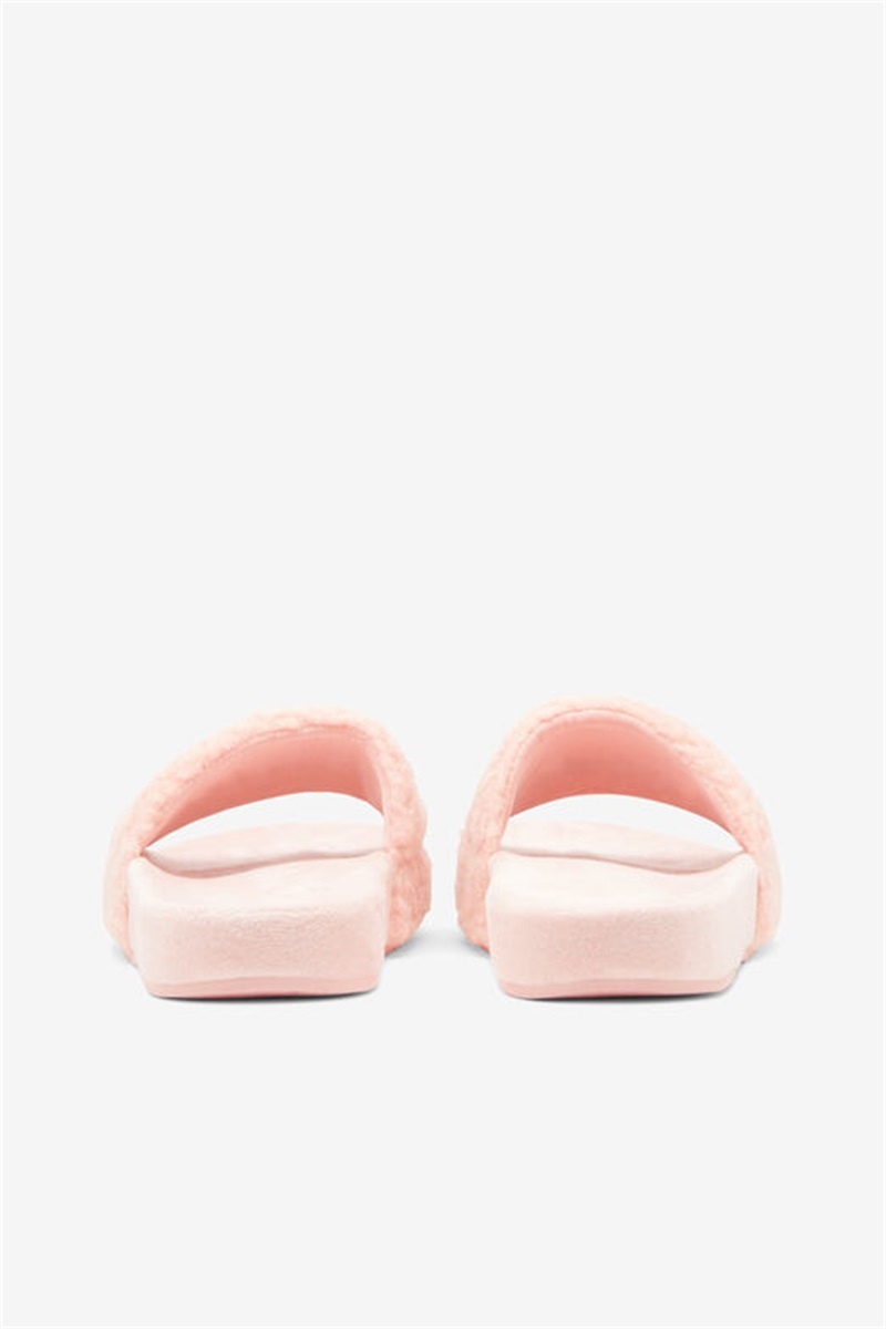 Pink / Navy / Red Women's Fila Fuzzy Drifter Slides | Saudi Arabia-231986