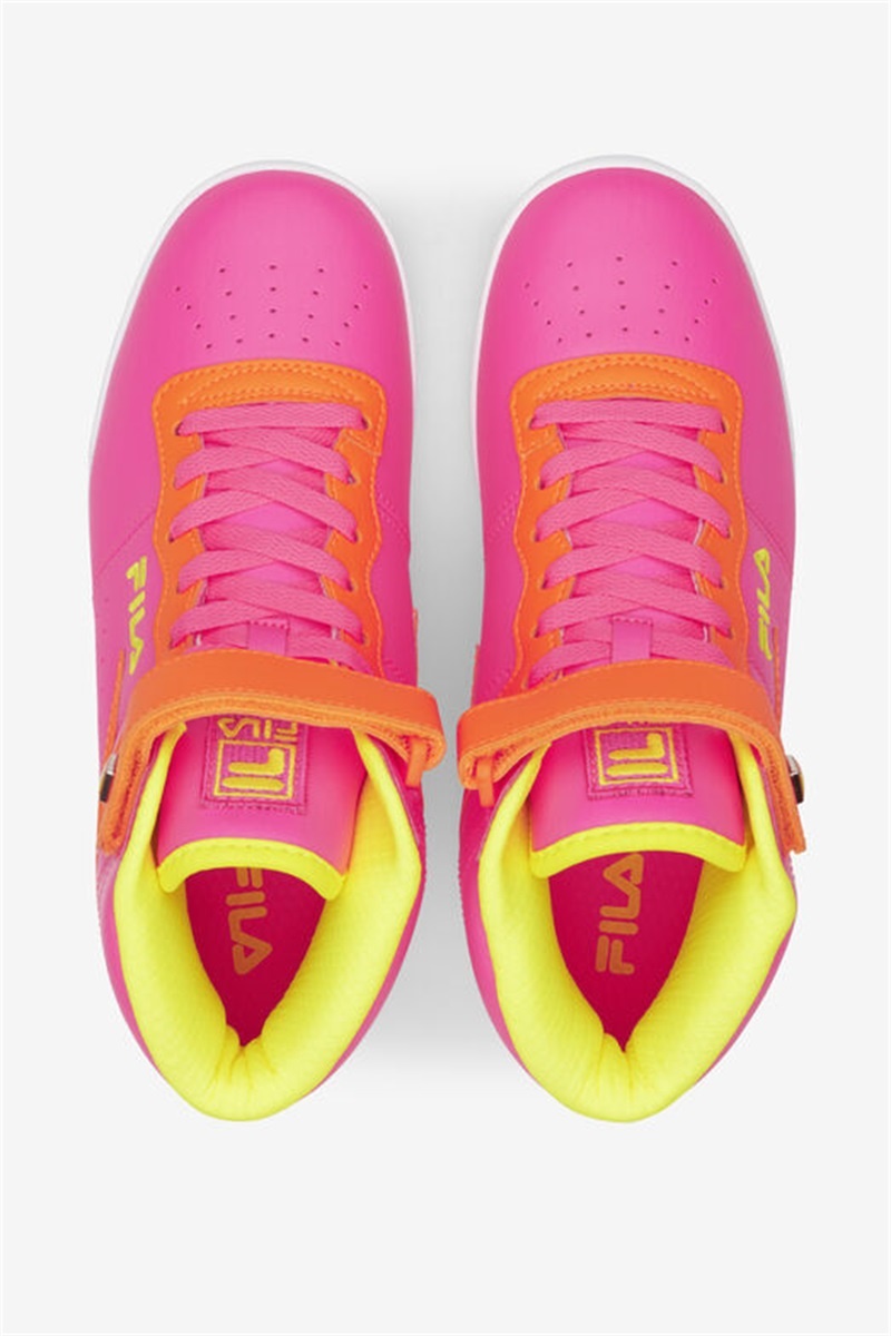Pink / Orange / Yellow Women's Fila Vulc 13 Superbright Shoes | Saudi Arabia-845196