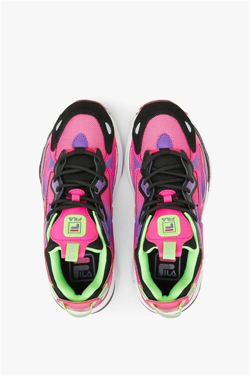Pink / White / Purple Kids' Fila Ray Tracer Apex Shoes | Saudi Arabia-034295