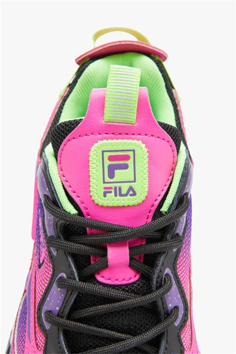 Pink / White / Purple Kids' Fila Ray Tracer Apex Shoes | Saudi Arabia-034295