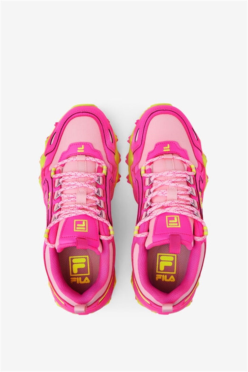 Pink / Yellow Women's Fila Oakmont Tr Sneakers | Saudi Arabia-915063