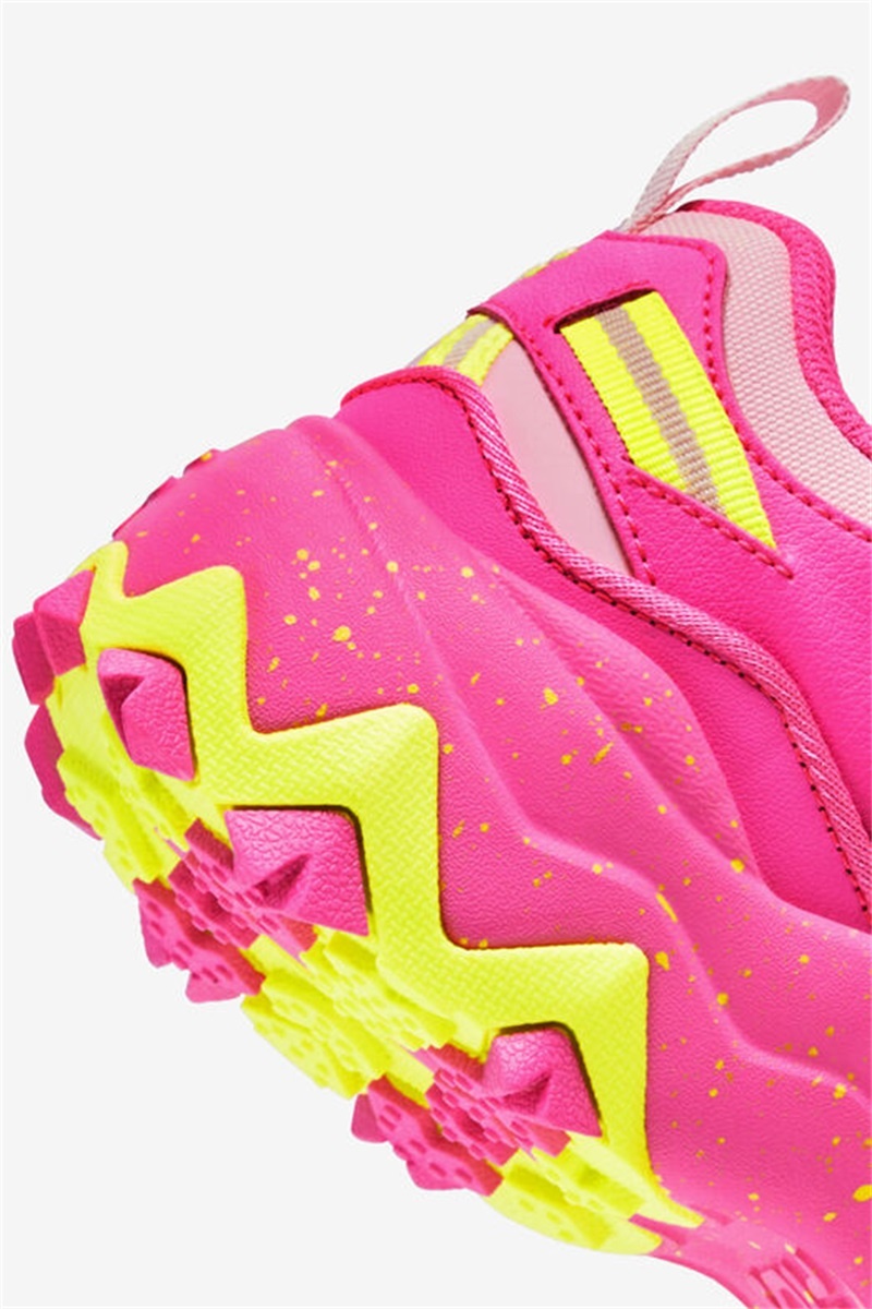 Pink / Yellow Women's Fila Oakmont Tr Sneakers | Saudi Arabia-915063