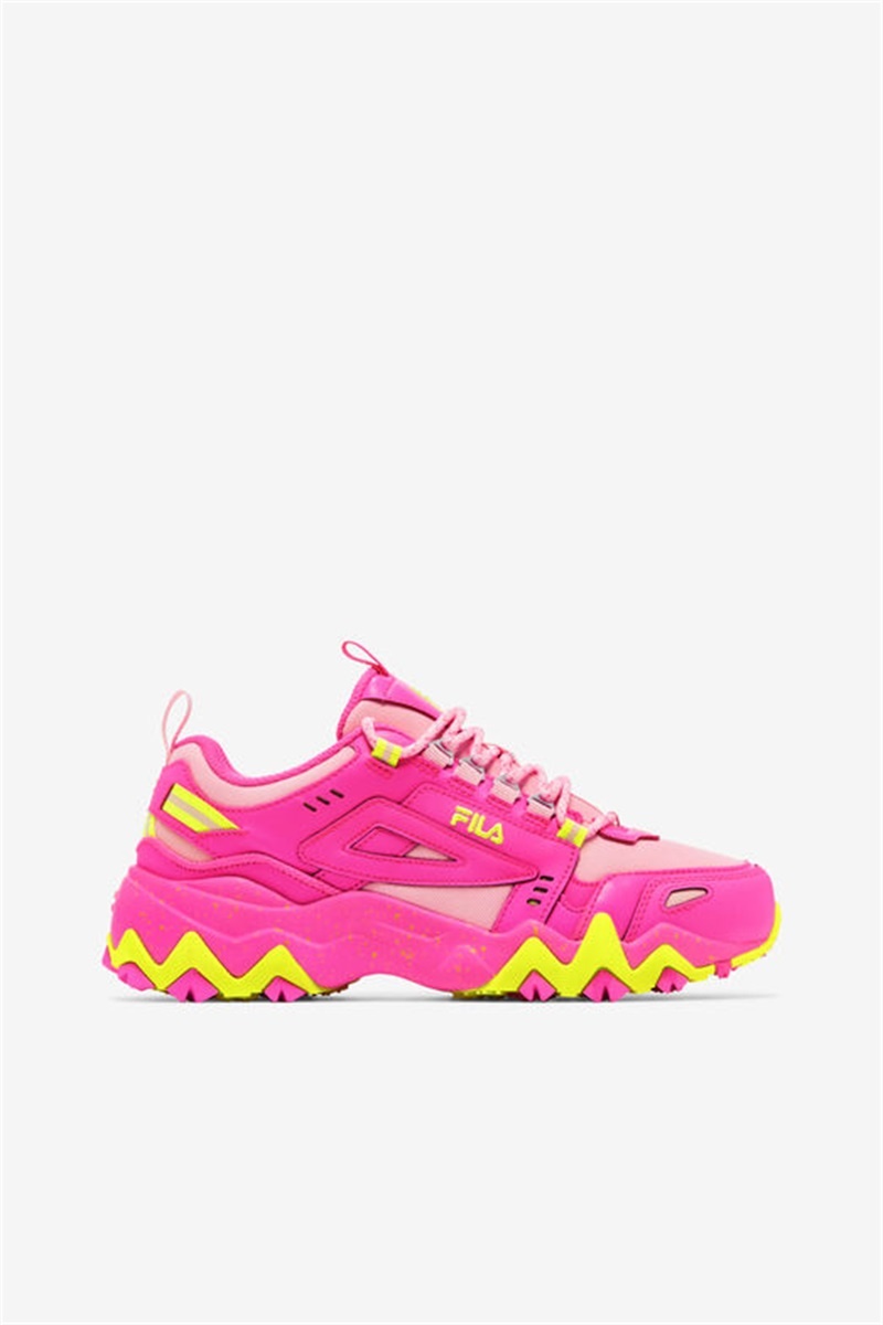 Pink / Yellow Women\'s Fila Oakmont Tr Sneakers | Saudi Arabia-915063