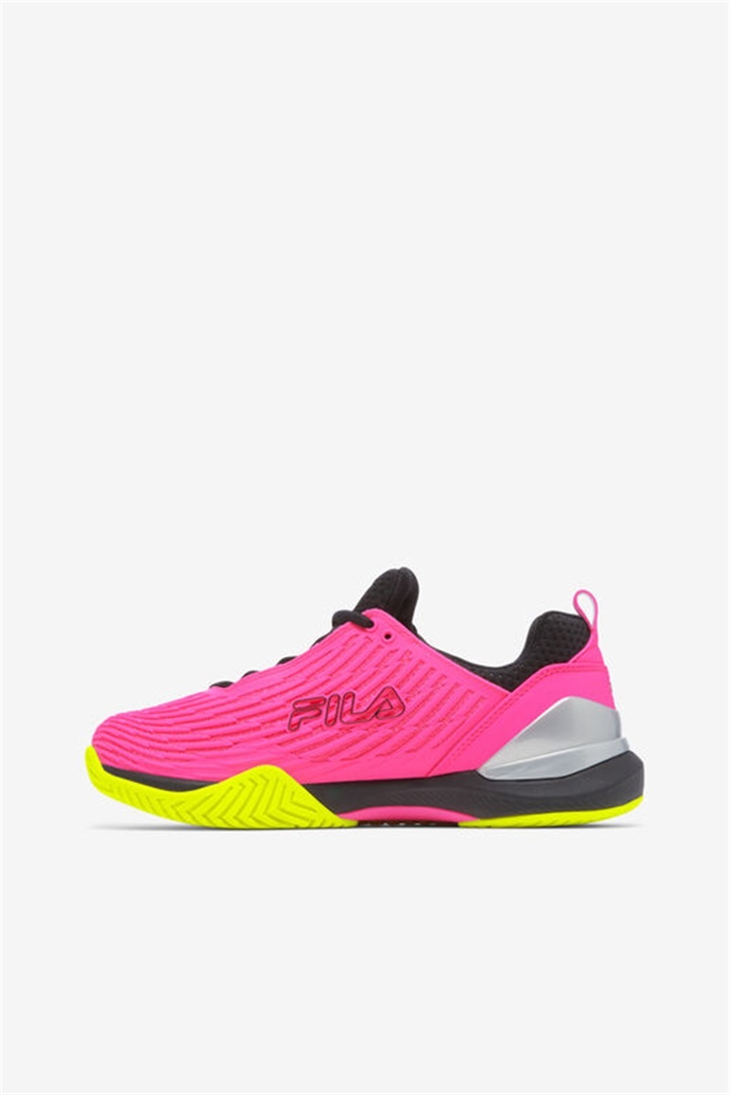 Pink / Yellow / Black Women's Fila Speedserve Energized Tennis Shoes | Saudi Arabia-280965