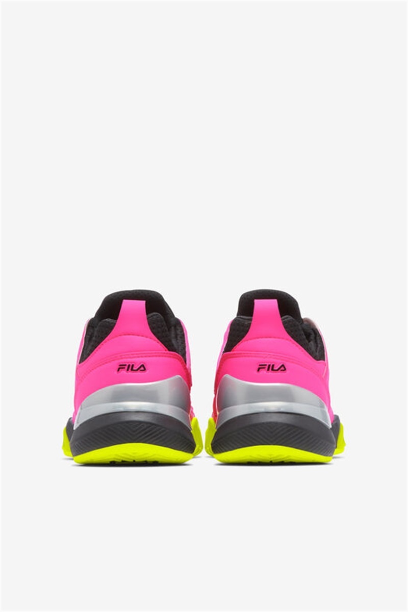 Pink / Yellow / Black Women's Fila Speedserve Energized Tennis Shoes | Saudi Arabia-280965
