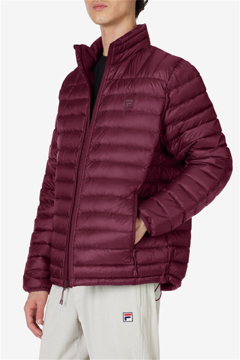 Purple Burgundy Men's Fila Premium Lightweight Puffers | Saudi Arabia-193674