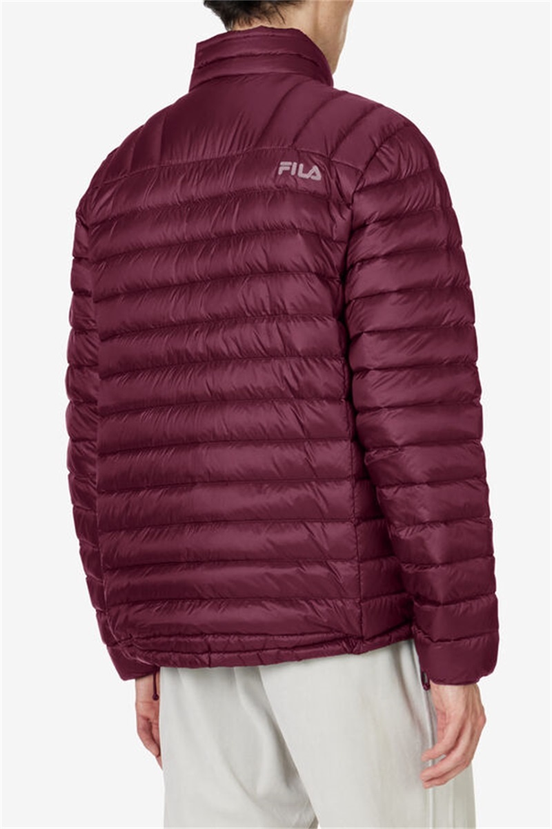 Purple Burgundy Men's Fila Premium Lightweight Puffers | Saudi Arabia-193674