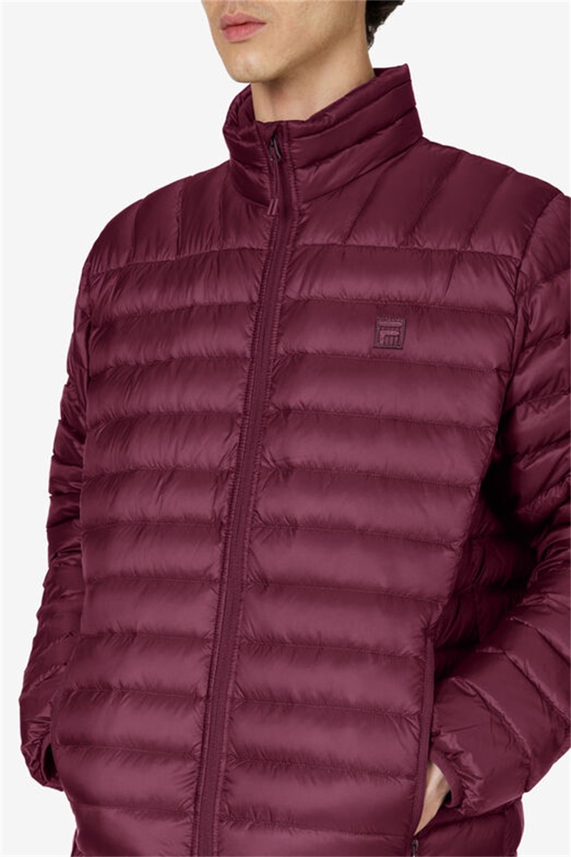 Purple Burgundy Men's Fila Premium Lightweight Puffers | Saudi Arabia-193674