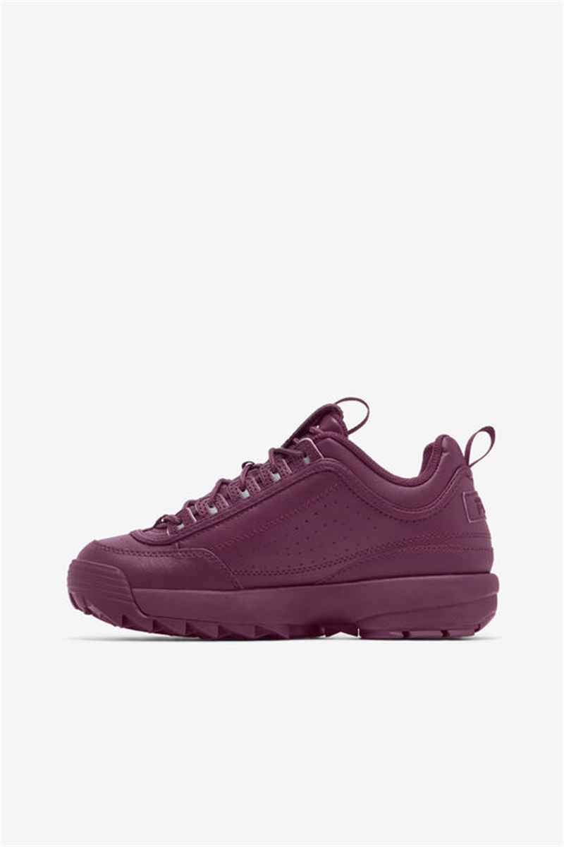 Purple Burgundy Women's Fila Disruptor 2 Premium Shoes | Saudi Arabia-639854