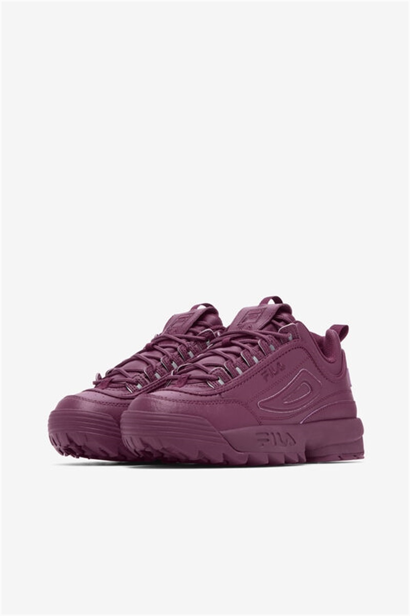 Purple Burgundy Women's Fila Disruptor 2 Premium Shoes | Saudi Arabia-639854