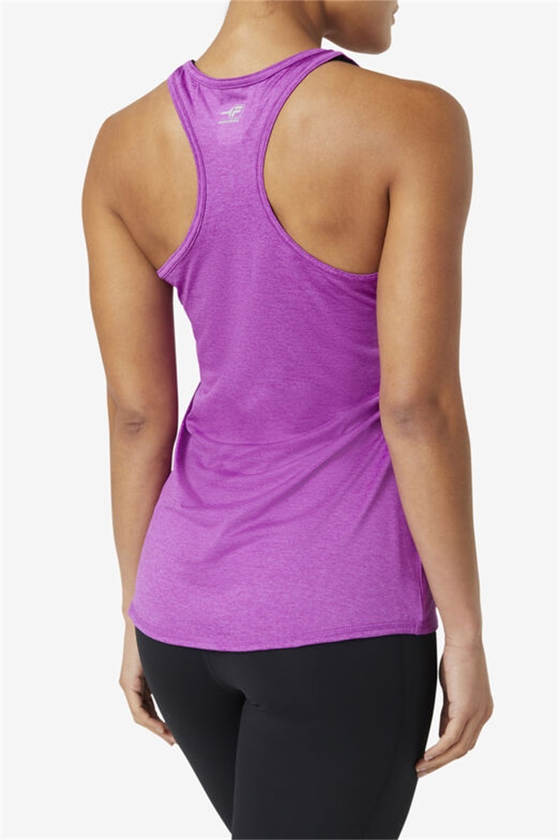 Purple Green Women's Fila Pickleball Racerback Tanks | Saudi Arabia-468950