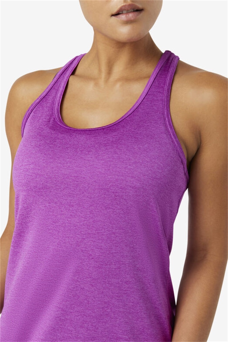 Purple Green Women's Fila Pickleball Racerback Tanks | Saudi Arabia-468950
