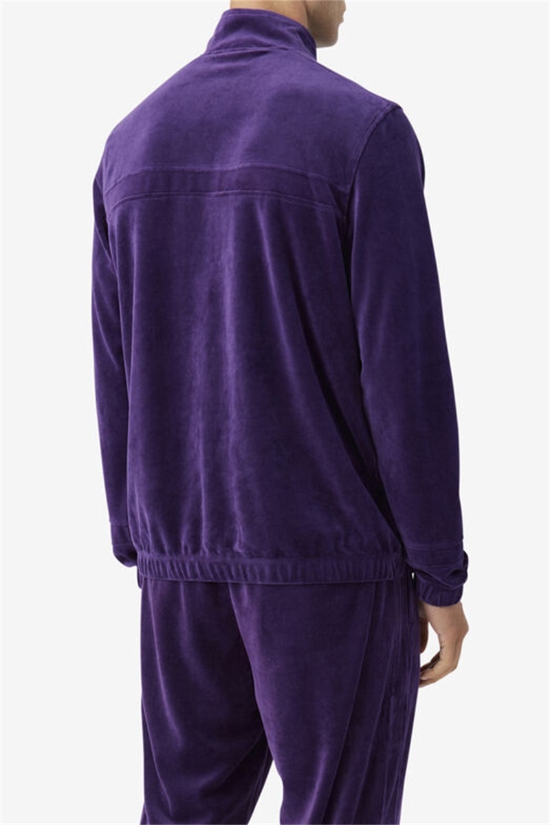 Purple Men's Fila Ravid Velour Jackets | Saudi Arabia-062714
