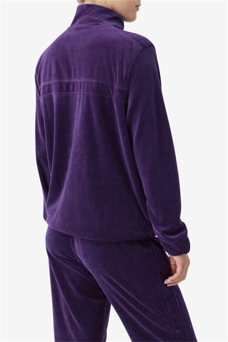 Purple Men's Fila Ravid Velour Jackets | Saudi Arabia-062714