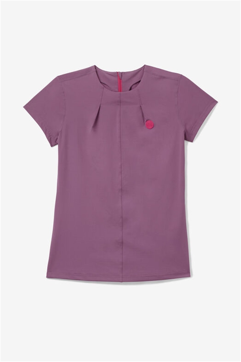 Purple Women\'s Fila Kick Serve Short Sleeve Tops | Saudi Arabia-458301