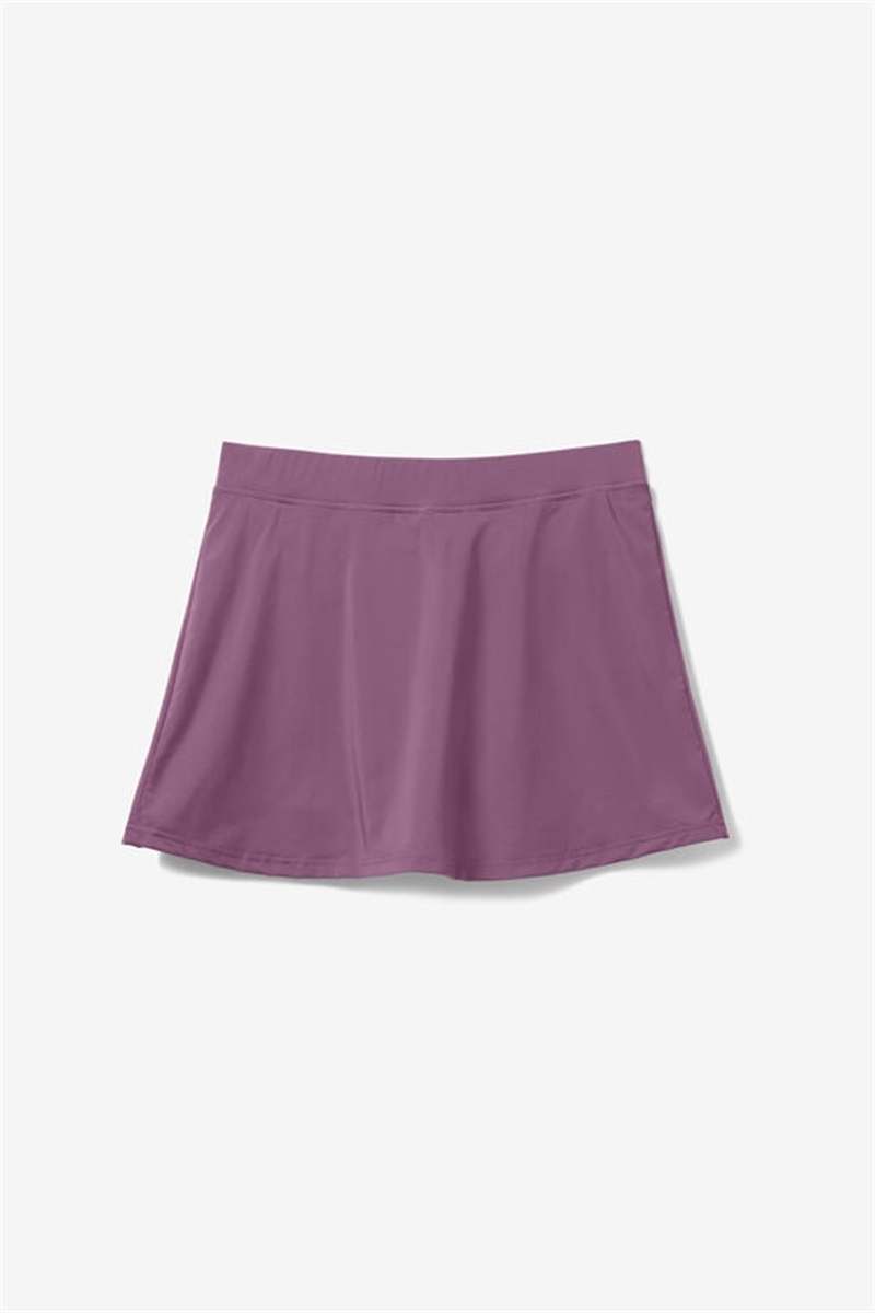 Purple / Pink Peacock Women\'s Fila Kick Serve Skirts | Saudi Arabia-692450