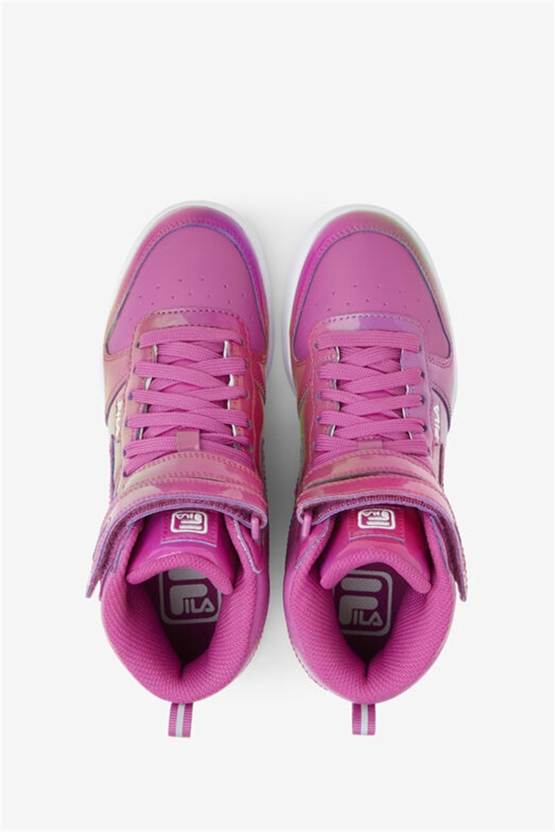 Purple / White Kids' Fila F-14 Iridescent Shoes | Saudi Arabia-719456
