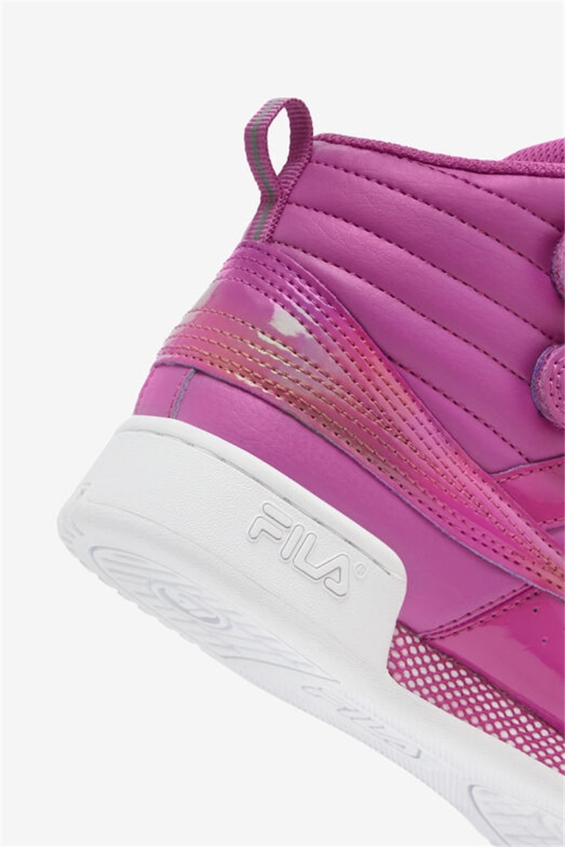 Purple / White Kids' Fila F-14 Iridescent Shoes | Saudi Arabia-719456