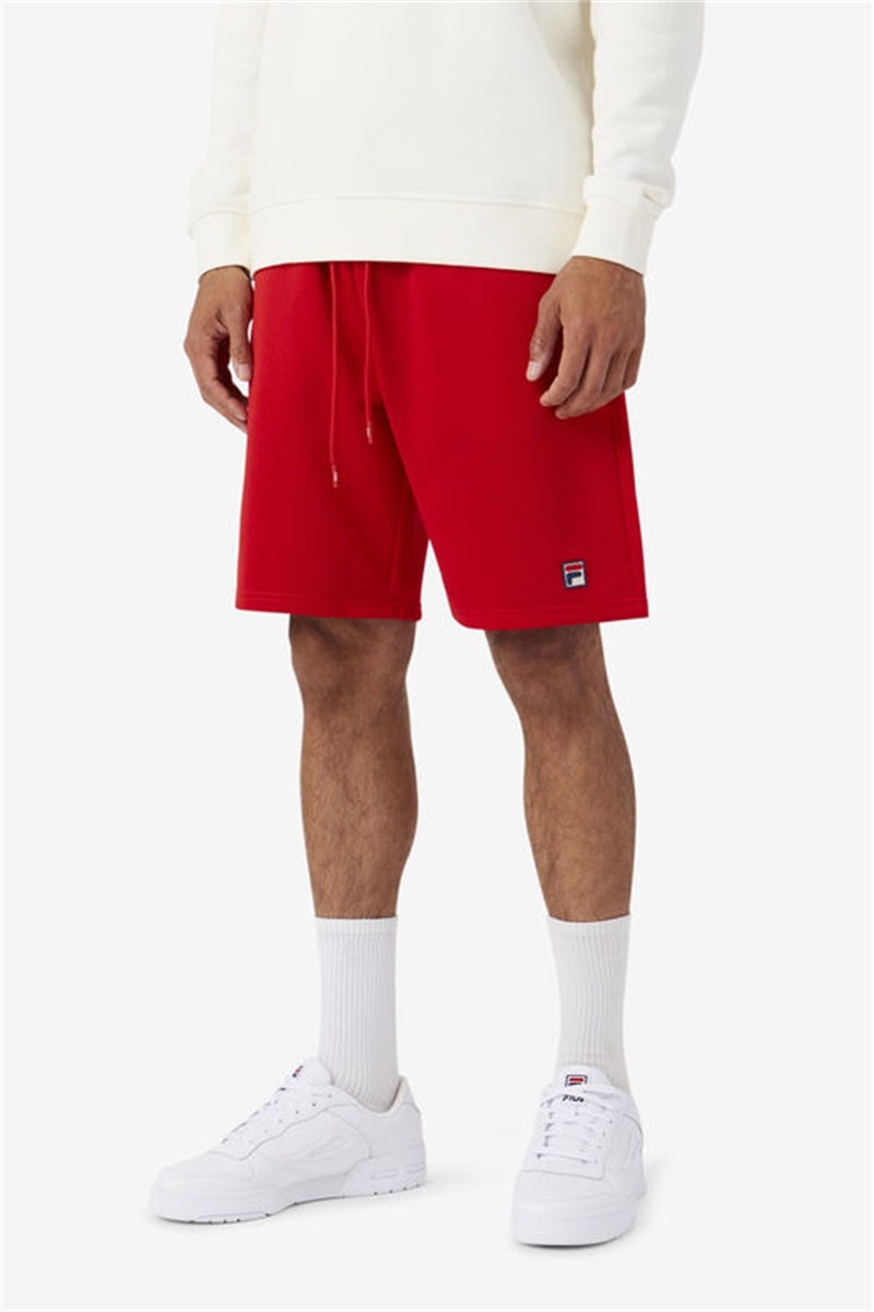 Red Men's Fila Dominico Shorts | Saudi Arabia-436879