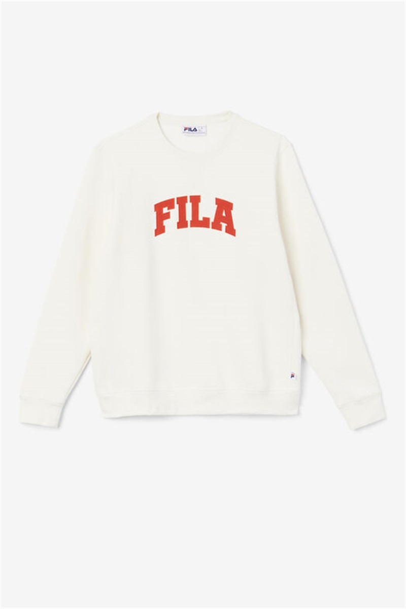 Red Men\'s Fila Kory Crewneck Sweatshirts | Saudi Arabia-208341