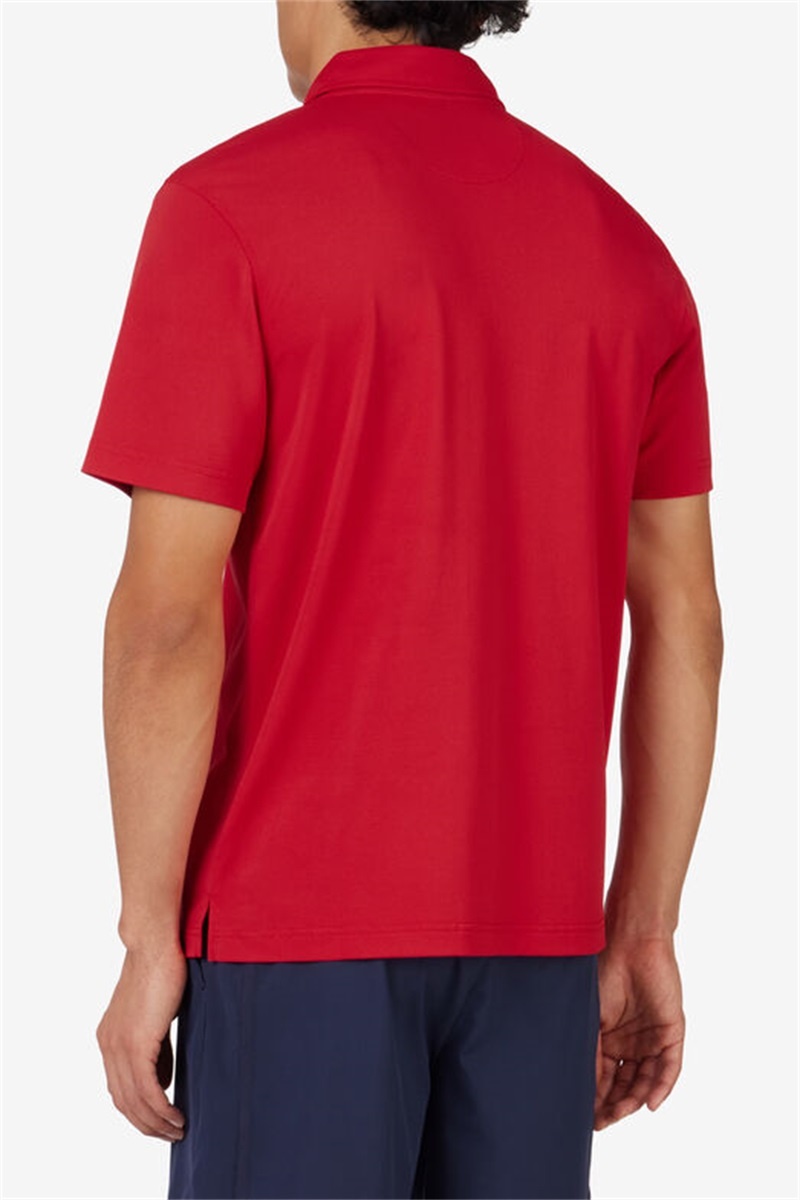 Red Men's Fila Match Point Polo Shirts | Saudi Arabia-614592