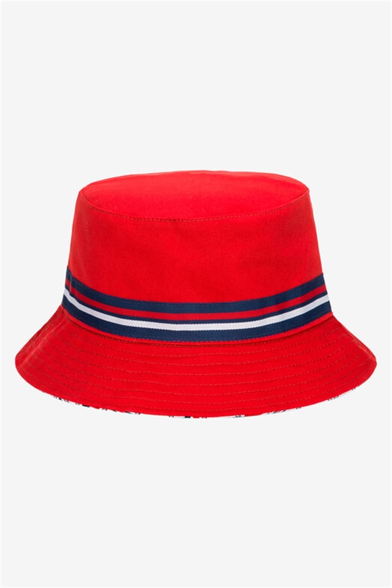 Red Men's Fila Reversible Bucket Hats | Saudi Arabia-879630