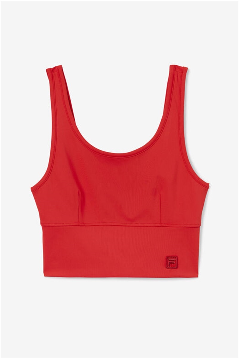Red Women\'s Fila Kora Top Bras | Saudi Arabia-863579