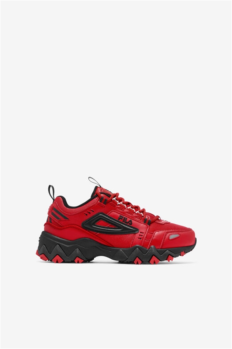 Red / Black / Red Kids\' Fila Oakmont Tr Shoes | Saudi Arabia-065189