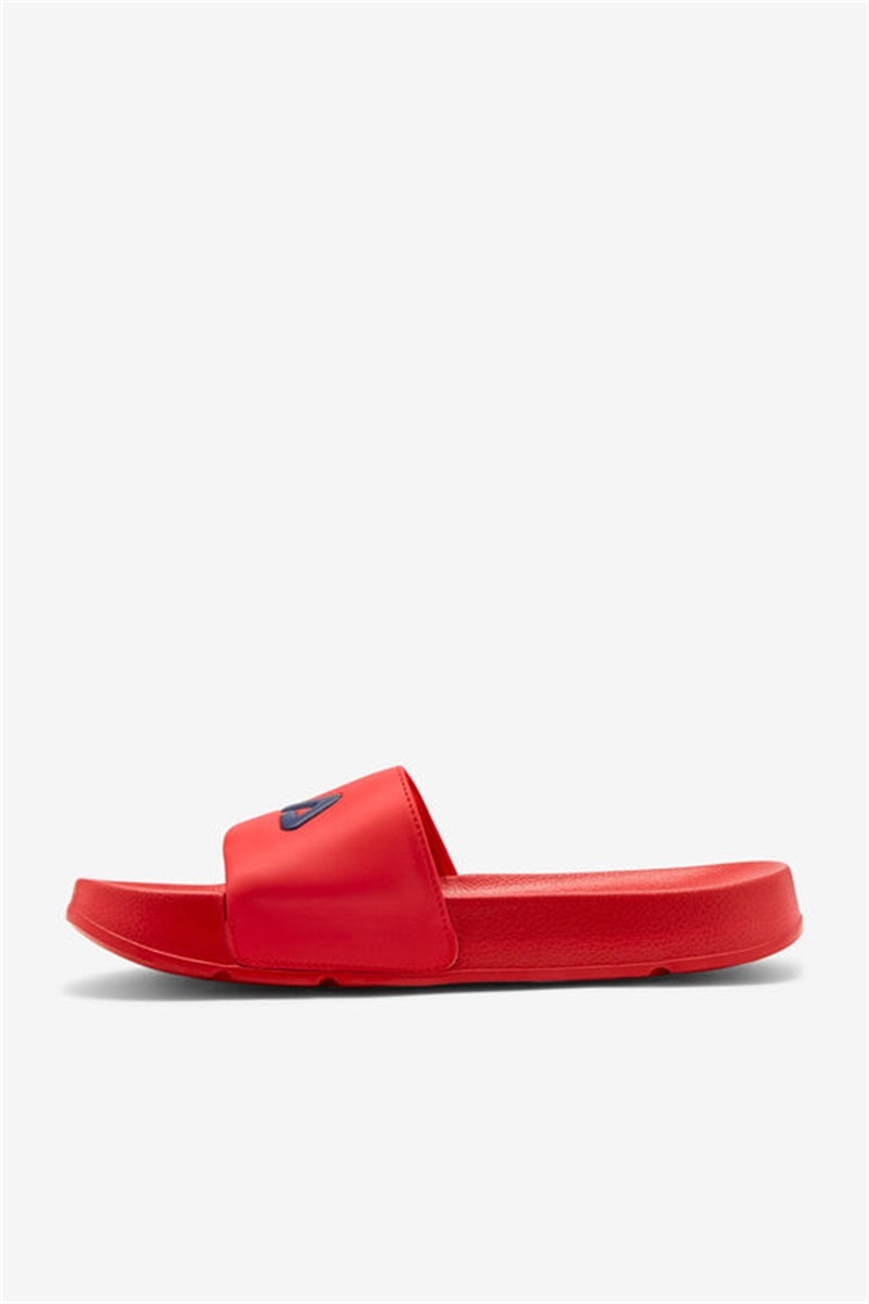 Red / Navy / White Men's Fila Drifter Slides | Saudi Arabia-948253