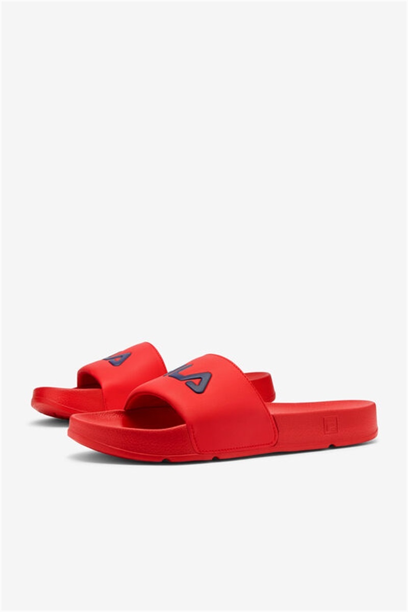 Red / Navy / White Men's Fila Drifter Slides | Saudi Arabia-948253